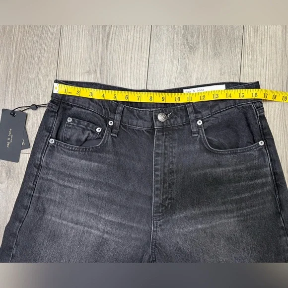 NWT Rag & Bone BLAIR SOFIE HIGH-RISE ANKLE WIDE LEG WITH CUFF RIGID Sz 32